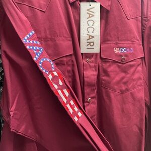 Maroon Men's Button Shirt